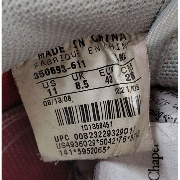 Nike AF-1 Valentine’s Day Pre V Unisex Sz 11 / 9.5 Varsity Red White 350693-611 - Picture 4 of 16